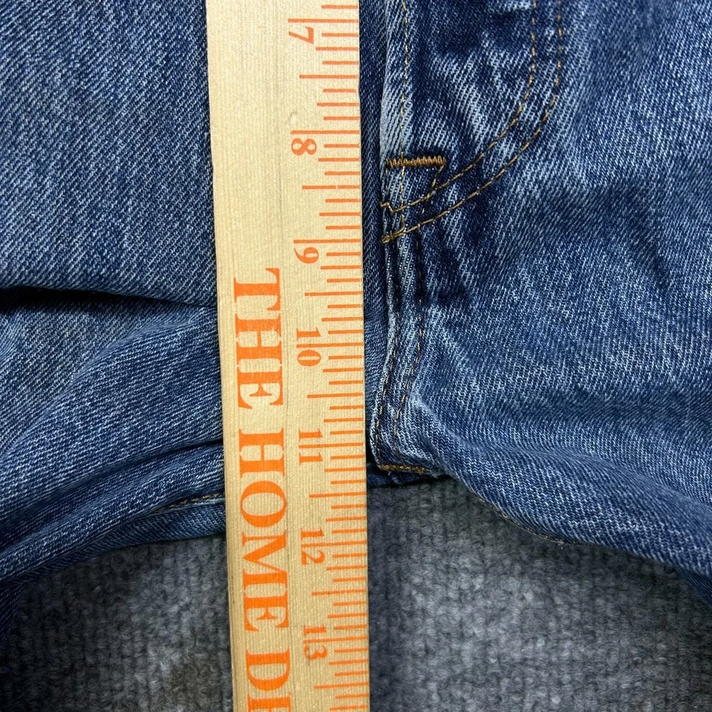 Levis 501 Straight Jeans Men's Blue Denim Pockets Classic Button Fly - 36X32